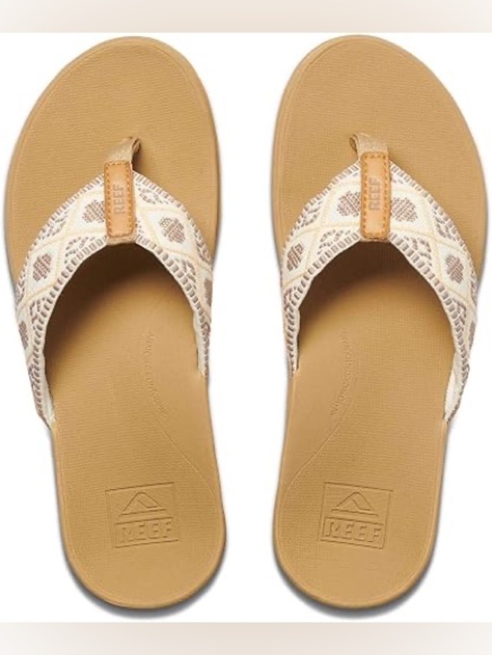 Reef Ortho-Bounce Woven Women's Sandals - Vintage White 10